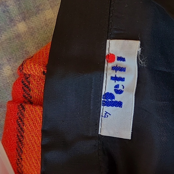 Petti Black Satin Red Plaid Pleated Knee Skirt - Picture 8 of 11